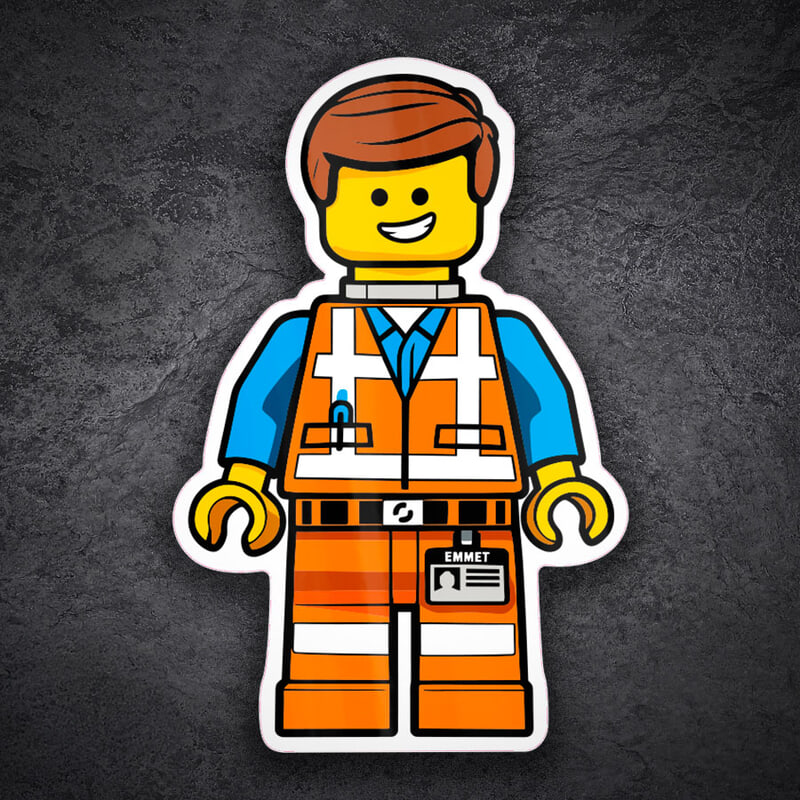 Car & Motorbike Stickers: Lego Movie Emmet