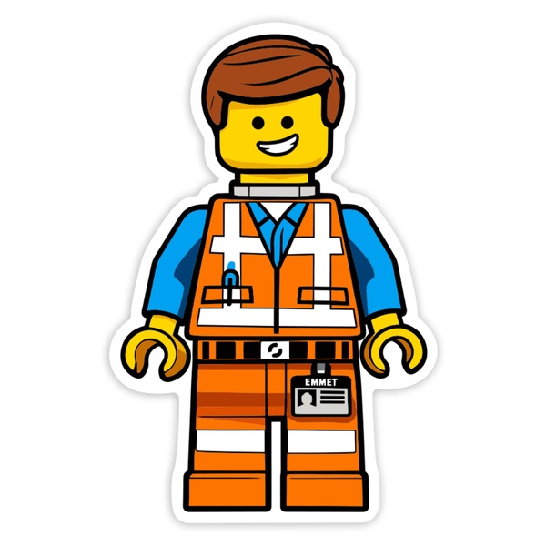 Car & Motorbike Stickers: Lego Movie Emmet