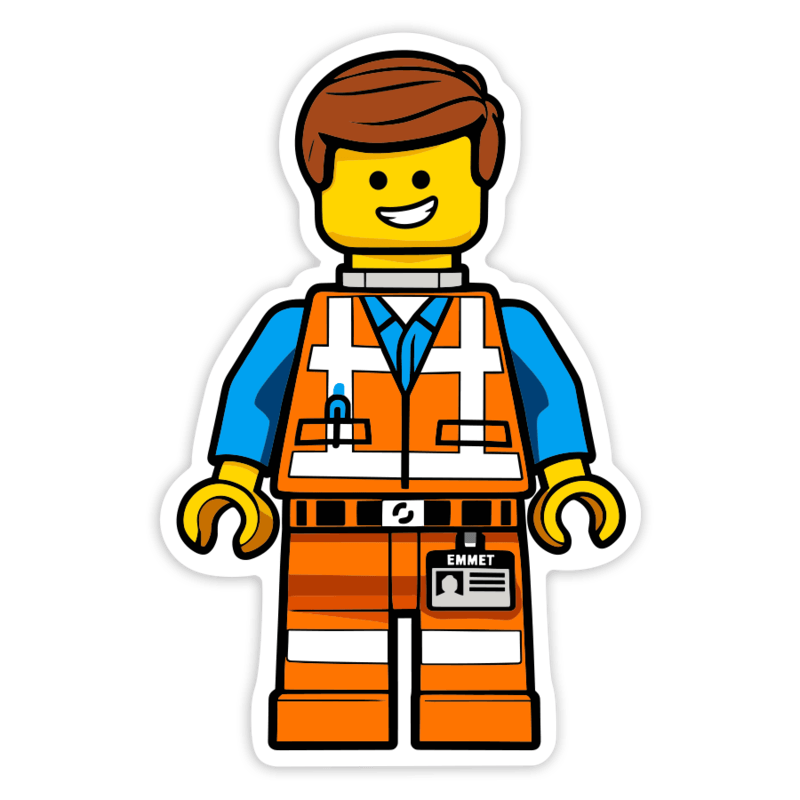 Car & Motorbike Stickers: Lego Movie Emmet