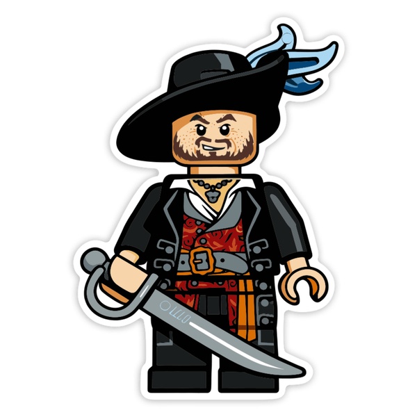 Car & Motorbike Stickers: Lego Musketeer Corsair