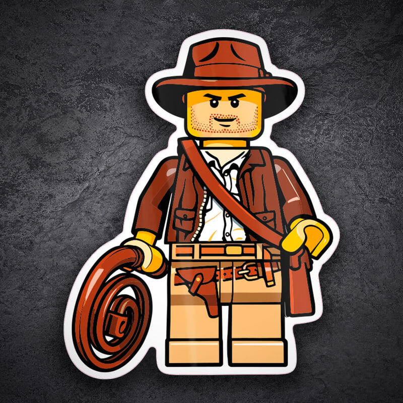 Car & Motorbike Stickers: Lego Indiana Jones