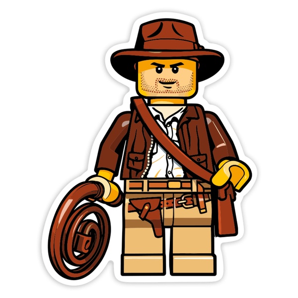 Car & Motorbike Stickers: Lego Indiana Jones