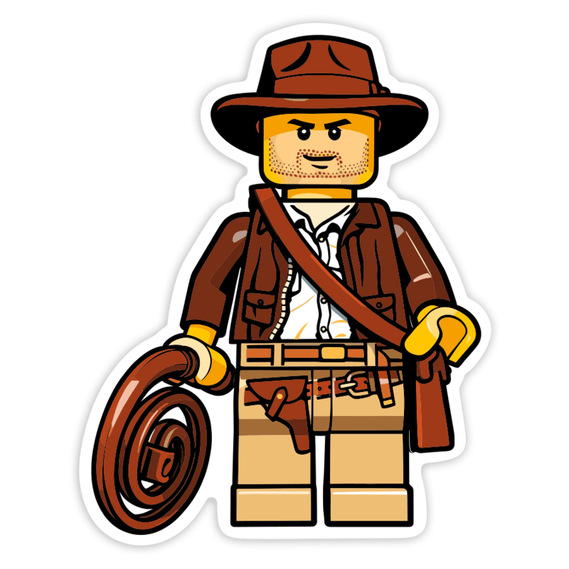 Car & Motorbike Stickers: Lego Indiana Jones