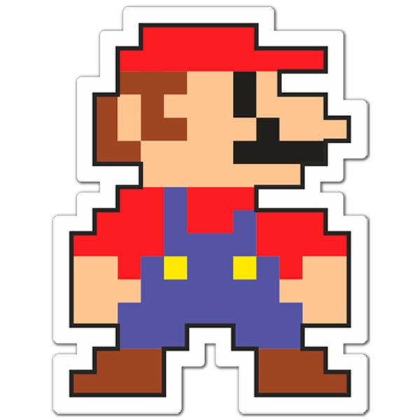 Car & Motorbike Stickers: Mario Bros Pixel