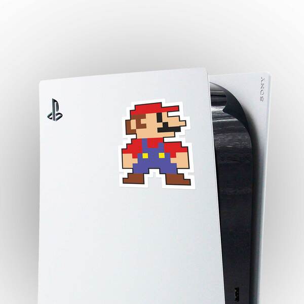 Car & Motorbike Stickers: Mario Bros Pixel