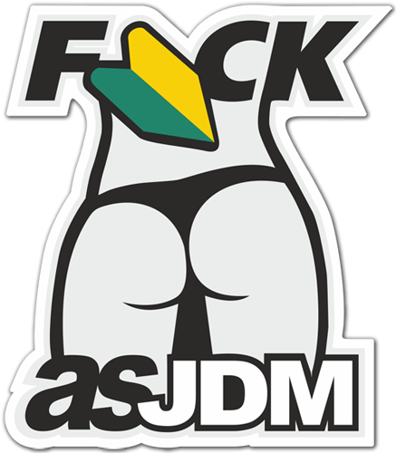 Car & Motorbike Stickers: Fuck as JDM