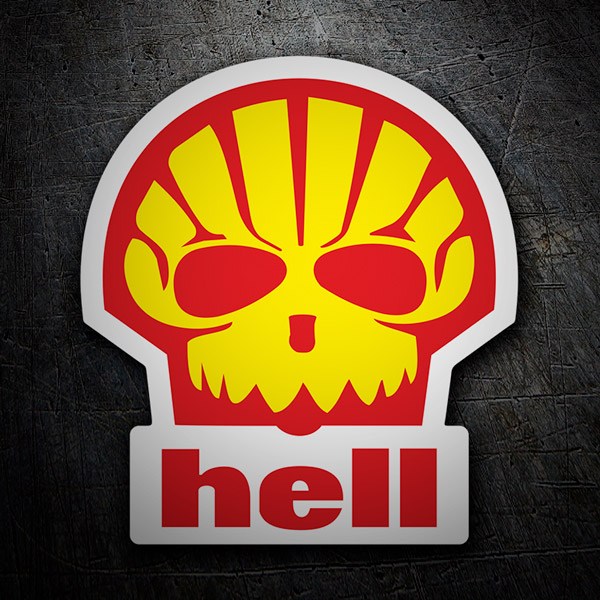 Car & Motorbike Stickers: Infernal skull Dise&ntilde;o Vinilo Decorativo