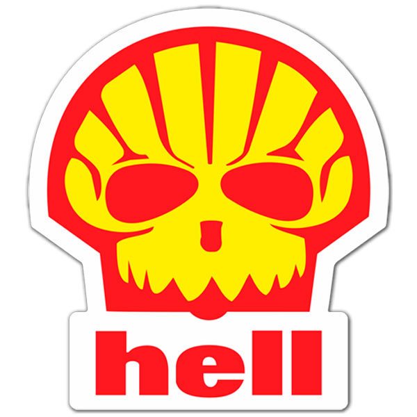 Car & Motorbike Stickers: Infernal skull