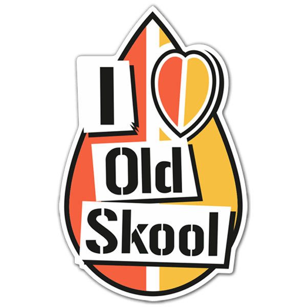 Car & Motorbike Stickers: JDM I Love Old Skool