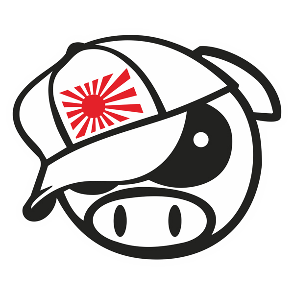 Car & Motorbike Stickers: Subaru Pig Manga Mascot Japan