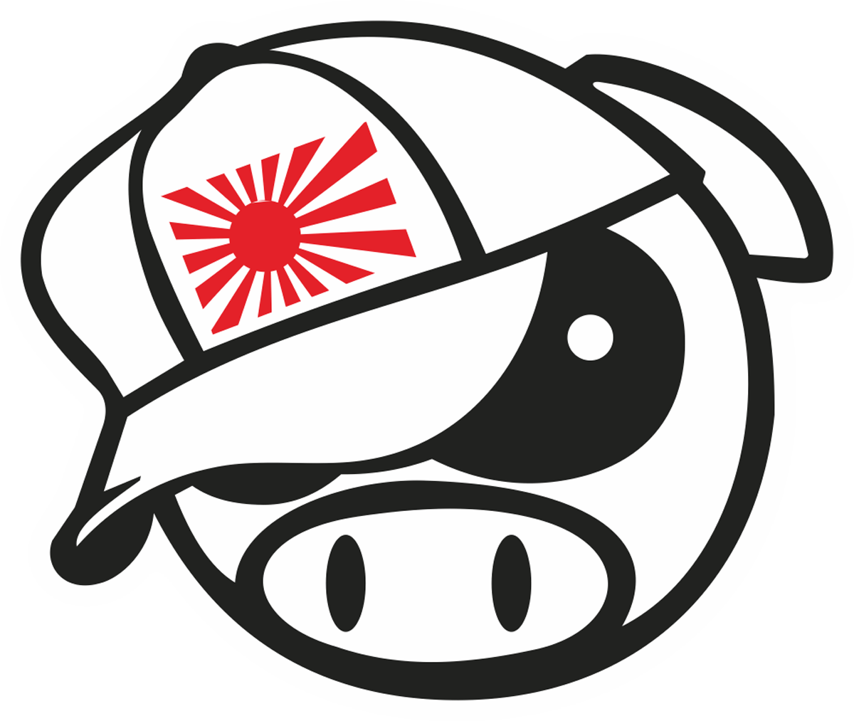 Car & Motorbike Stickers: Subaru Pig Manga Mascot Japan