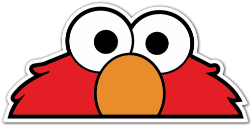Car & Motorbike Stickers: Elmo