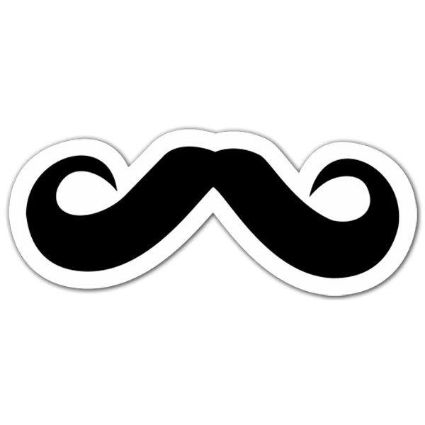 Car & Motorbike Stickers: Moustache