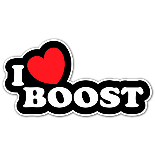 Car & Motorbike Stickers: I love Boost