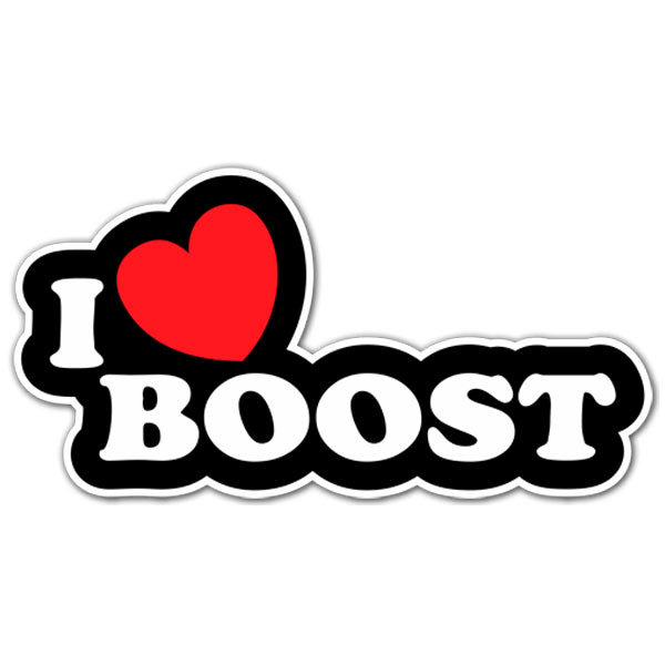 Car & Motorbike Stickers: Love Boost with Heart