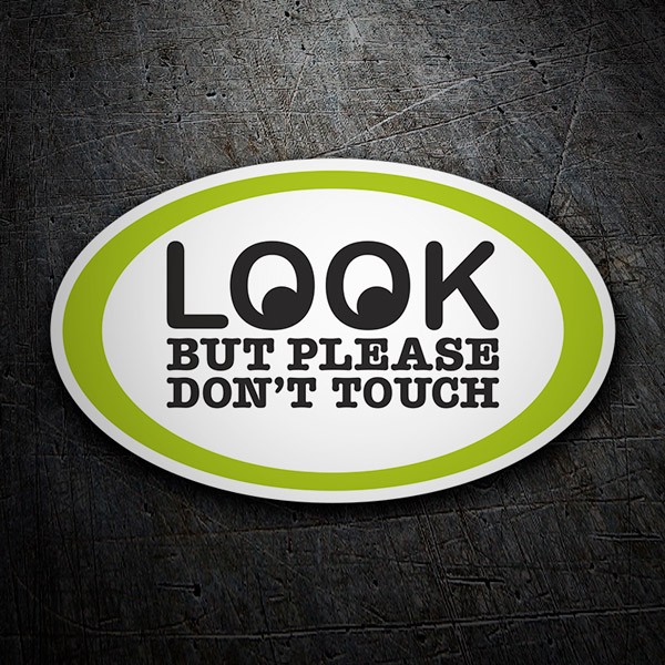 Car & Motorbike Stickers: Look but please dont touch