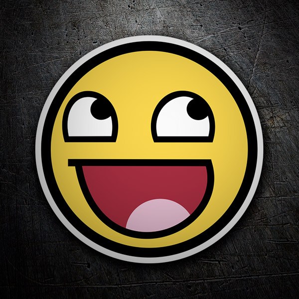 Car & Motorbike Stickers: Awesome Face Meme Sticker