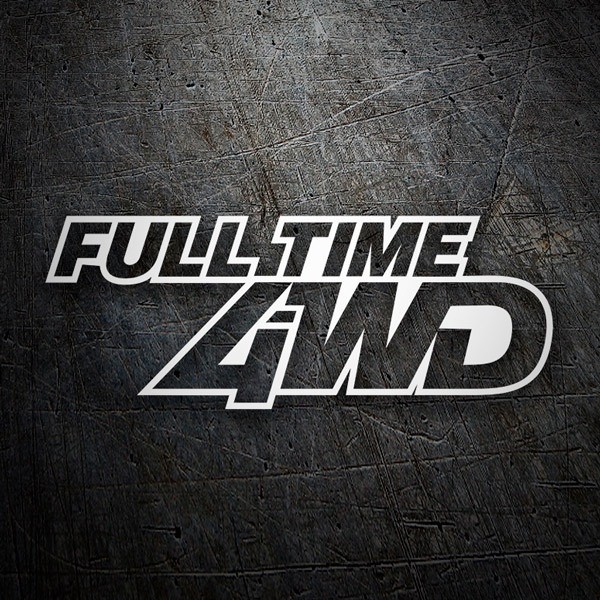 Car & Motorbike Stickers: Full Time 4WD in Bold