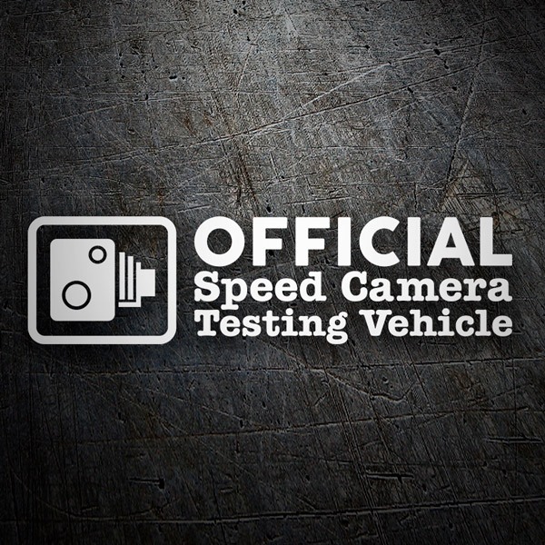 Car & Motorbike Stickers: Official Speed Camera Testing Vehicle
