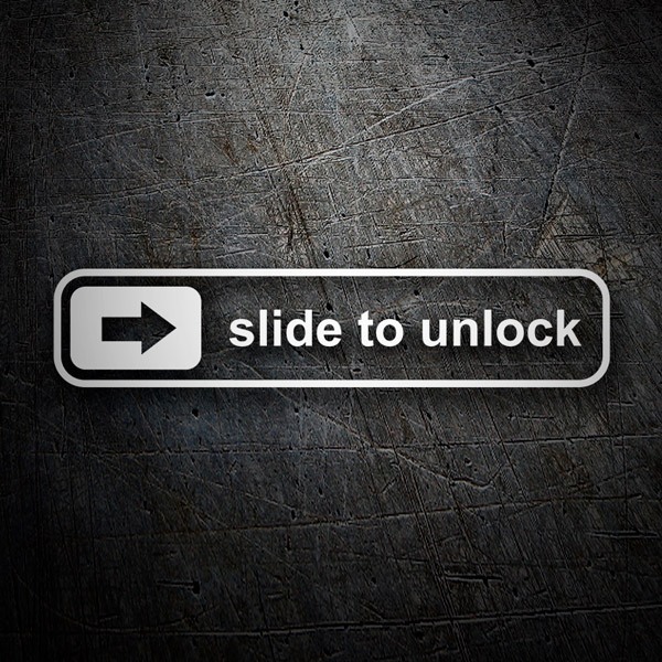 Car & Motorbike Stickers: Slide to unlock