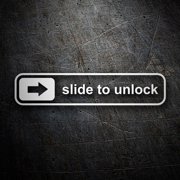 Car & Motorbike Stickers: Slide to unlock