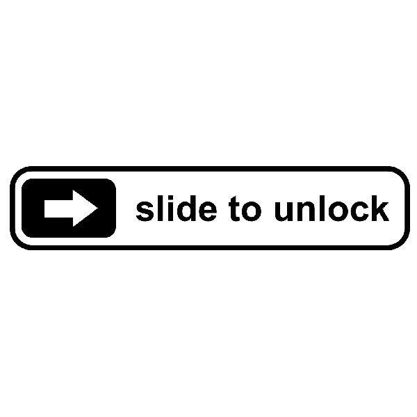 Car & Motorbike Stickers: Slide to unlock