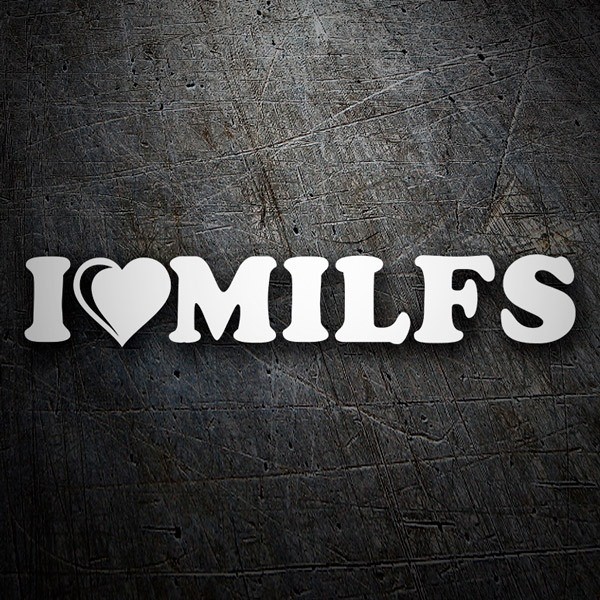 Car & Motorbike Stickers: I love milfs