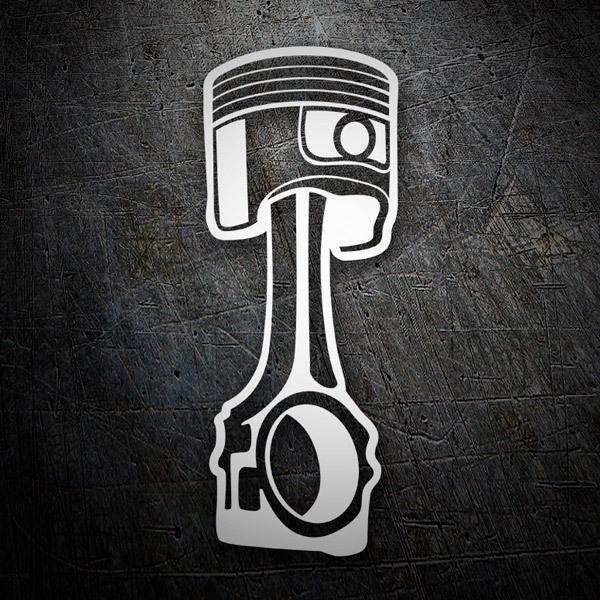 Car & Motorbike Stickers: Detailed Engine Piston