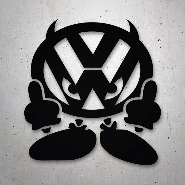 Car & Motorbike Stickers: Volkswagen Devil JDM