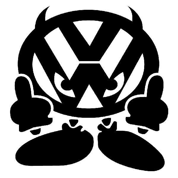 Car & Motorbike Stickers: Volkswagen Devil JDM