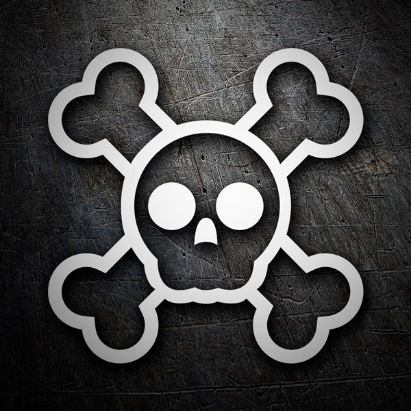Car & Motorbike Stickers: Skull logo Dise&ntilde;o Vinilo Decorativo