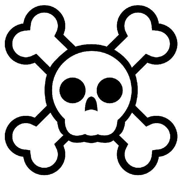 Car & Motorbike Stickers: Skull logo