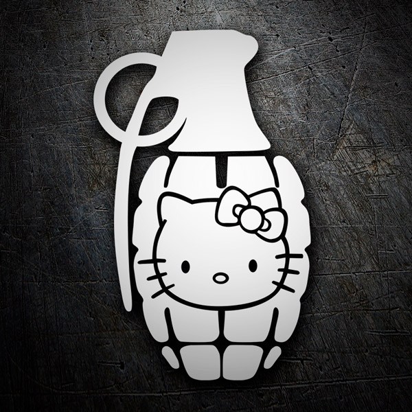 Car & Motorbike Stickers: Hello Kitty Grenade