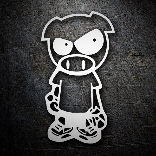 Car & Motorbike Stickers: Angry Pig