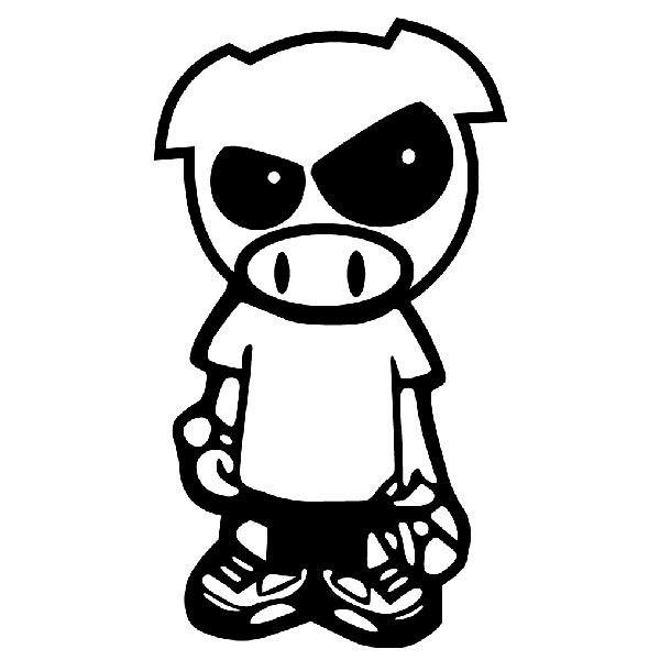 Car & Motorbike Stickers: Subaru Pig Boy