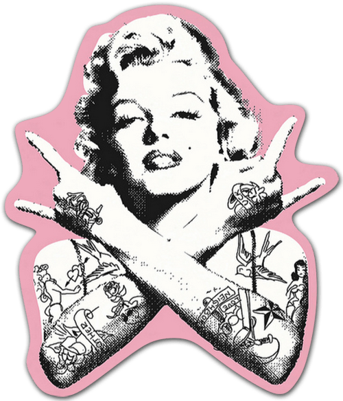 Car & Motorbike Stickers: Marilyn Monroe Punk
