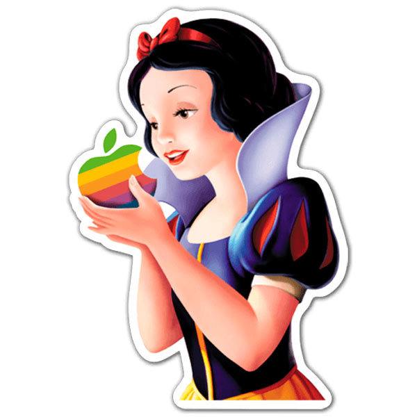 Car & Motorbike Stickers: Snow White Apple