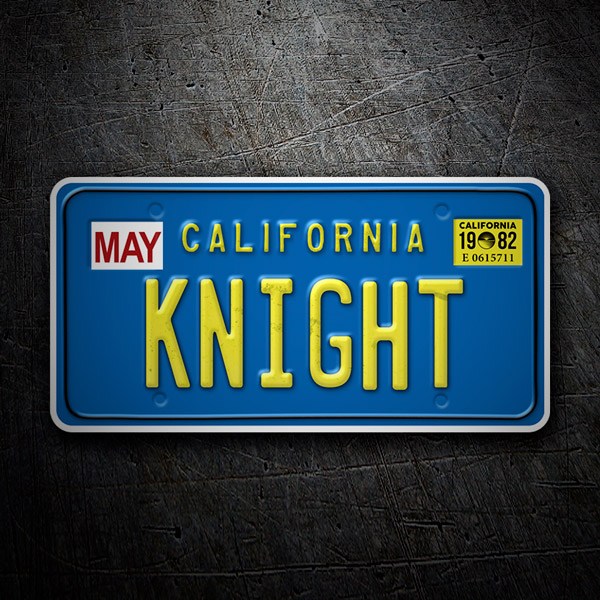 Car & Motorbike Stickers: Knight Rider Car Registration