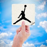 Car & Motorbike Stickers: Silhouette Air Jordan (Nike) 4