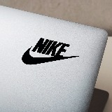 Car & Motorbike Stickers: Nike Swoosh with Name 2