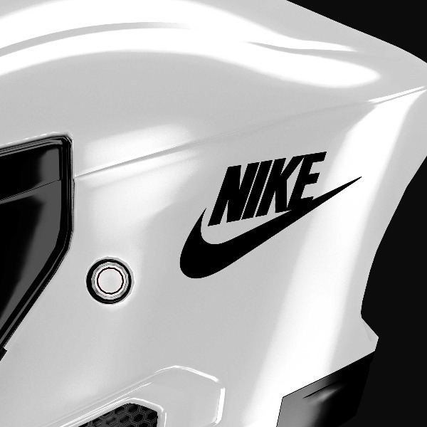 Car & Motorbike Stickers: Nike Swoosh with Name