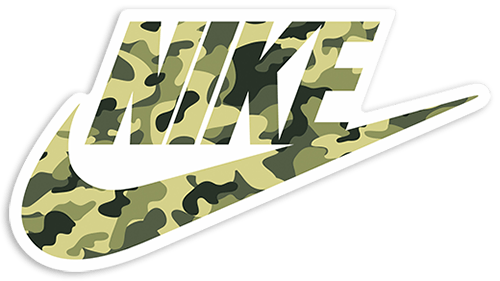 Car & Motorbike Stickers: Nike Camo