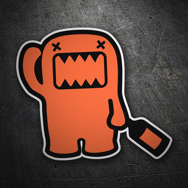 Car & Motorbike Stickers: Drunk Domo-Kun