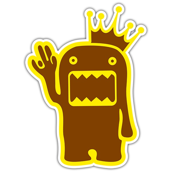 Car & Motorbike Stickers: Domo kun king