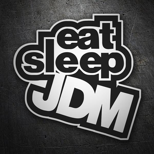 Car & Motorbike Stickers: JDM eat sleep