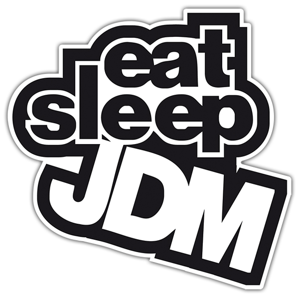 Car & Motorbike Stickers: JDM eat sleep