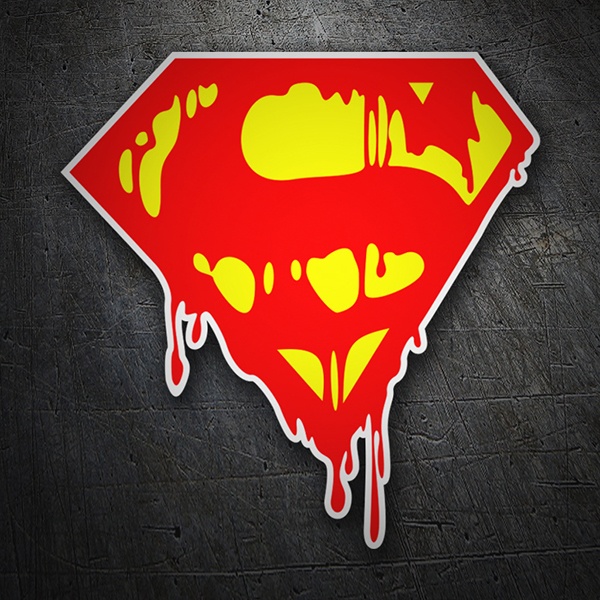 Car & Motorbike Stickers: Superman graffiti