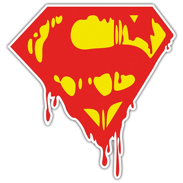 Car & Motorbike Stickers: Superman graffiti