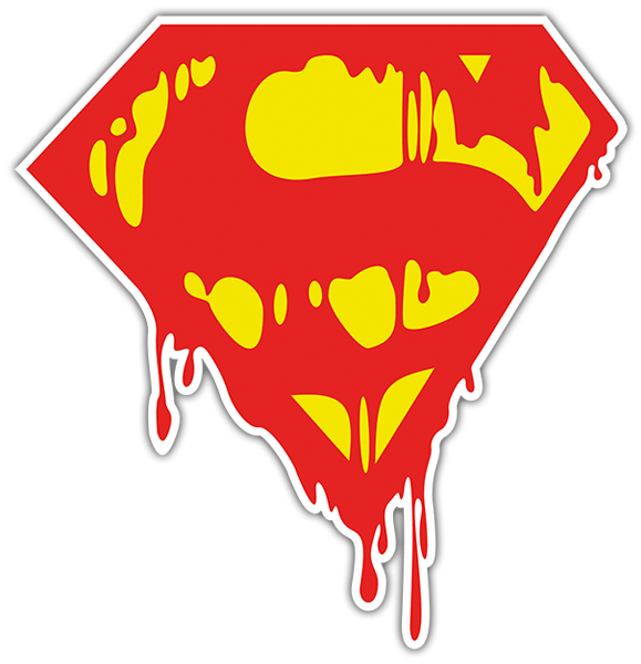 Car & Motorbike Stickers: Superman graffiti