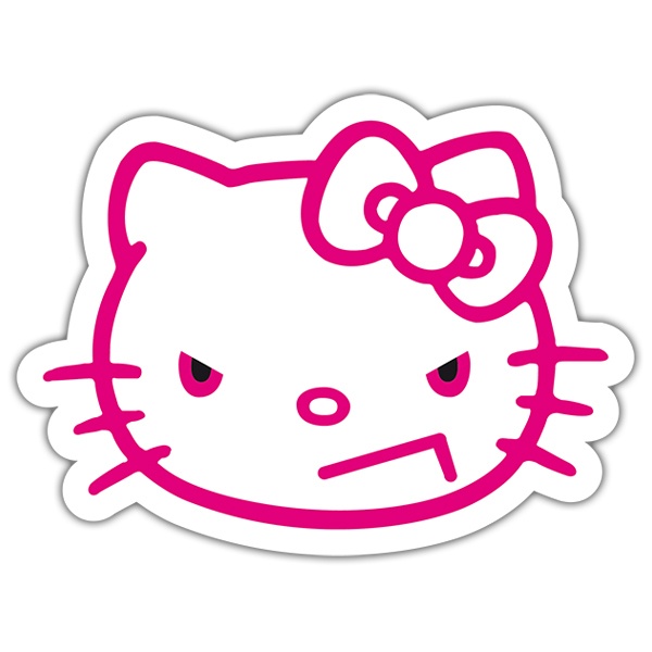 Car & Motorbike Stickers: Hello Kitty angry